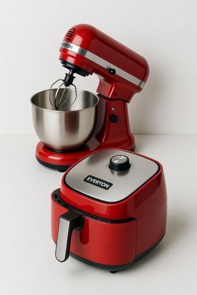 A - Batedeira Orbital + Airfryer Oven - Marca Everton ®