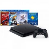 A - Console PlayStation 4 Slim 1TB + 3 Jogos Playstation Plus (Bundle Hits 18) - Sony