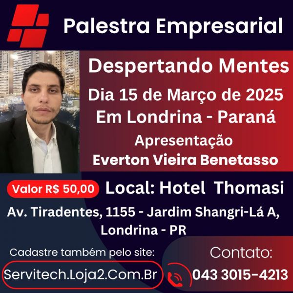 0 - Palestra Empresarial - Despertando Mentes - Em Londrina - Paraná