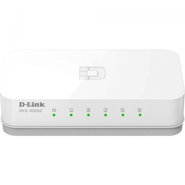 Switch Fast 5 Portas 100Mbps DES-1005C Branco D-LINK