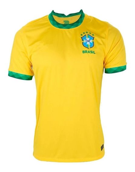 Camisa Masculina Da Seleção Brasileira 2022 - Amarela