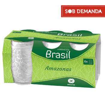 CONJUNTO DE COPOS PARA ÁGUA AMAZONAS 6 PEÇAS