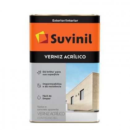 Verniz Acrílico Incolor 18L Suvinil