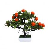 Vaso decorativo bonsai frutas 28x30cm