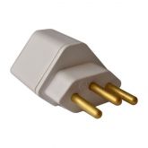 Adaptador 2P+T 3 Pinos 10AMP - Branco Mecatool