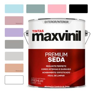 Tinta Acrílica Toque De Seda Maxvinil 3,6 Litros