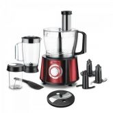 Kit Multiprocessador - 820W - 127V - Cor Vermelho - MASTER CHEF - 13 Unidades