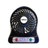 Ventilador Portátil de Mesa USB/Pilha Bright Preto