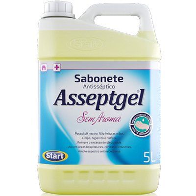 ASSEPTGEL SABONETE ANTISSÉPTICO SEM AROMA 5L