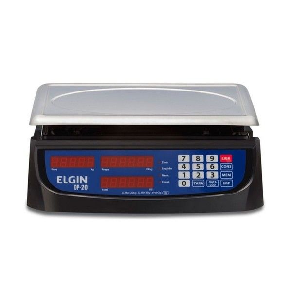 Balança Comercial Elgin DP-20 2G/20KG com Bateria