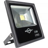 Refletor de LED 20W 6500K Bivolt SLIM Preto BRASFORT