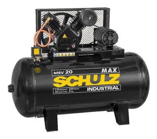 Compressor Ar Max MSV-20/250 175lbs 5CV Trifásico 220/380V