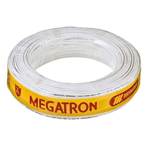 Cabo para Alarme CA 10 Vias Megatron Rolo com 100 Metros Branco - 2149