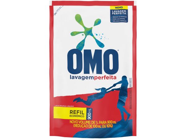 Sabão Líquido Omo Lavagem Perfeita Refil 900ml