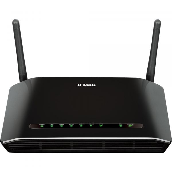 Modem Roteador Wireless 300Mbps DSL-2740E Preto D-LINK