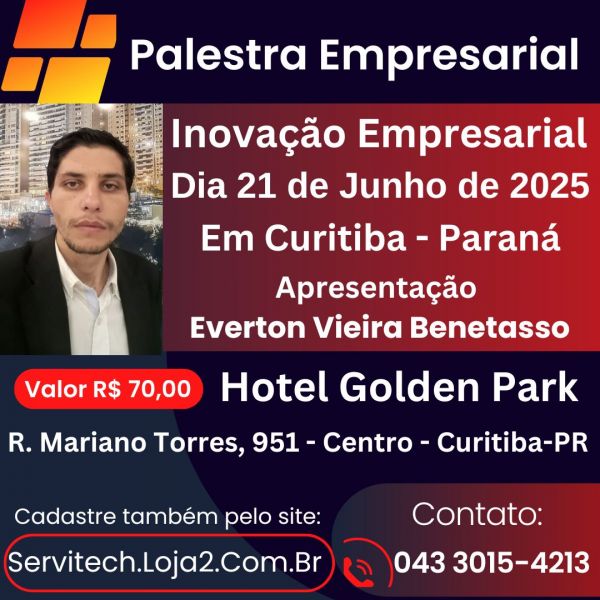 0 - Palestra Empresarial - Inovação Empresarial - Em Curitiba - Paraná